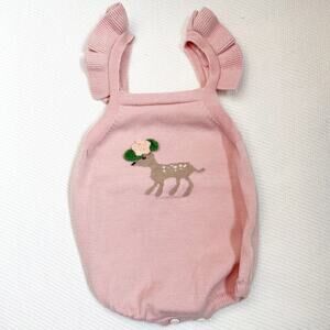 Milk Monster Knit Deer Romper